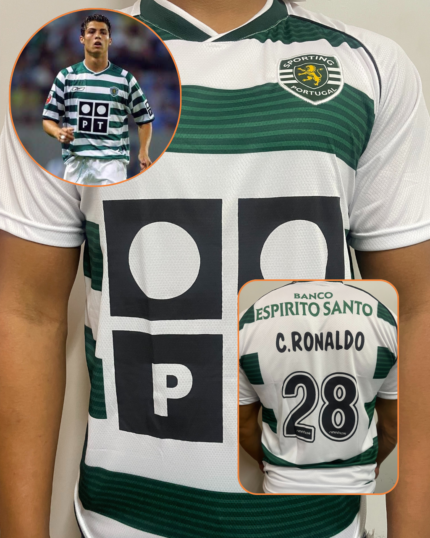 Camiseta Retrô Sporting Cristiano Ronaldo 2003/04