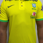 Camiseta Brasil Amarela Itau Polo