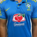 Camiseta Brasil Guaraná Polo Azul Claro