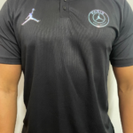 Camiseta PSG polo Preta Casual