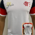 Camisa Flamengo Retrô Zico Branca