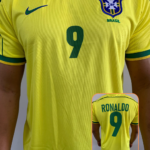 Camisa Brasil Amarelo Retrô Ronaldo 1998/99