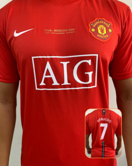Camisa United Vermelha Retrô CR7 2007/08