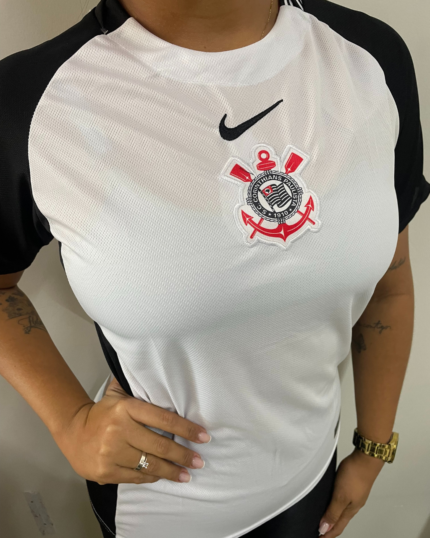 Camisa Corinthians I Trad Branca Feminina