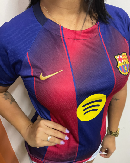 Camisa Barcelona Trad I 2025/26 Feminina