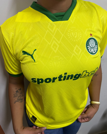 Camisa Palmeiras III Amarela 2025/26 Feminina