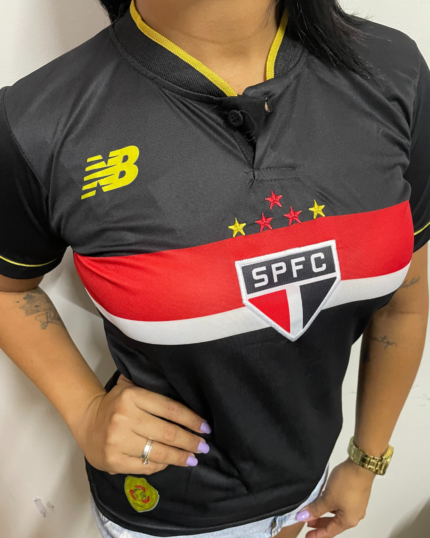 Camisa São Paulo III Preta 2025/26 Feminina