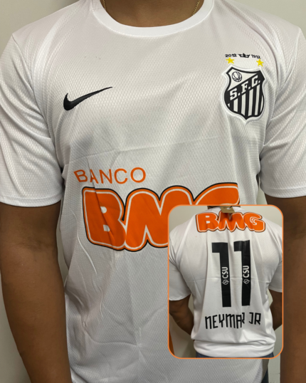 Camisa Santos Branca Retrô Neymar 2011/12