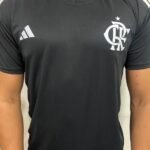 Camiseta Flamengo Preta Básica Casual