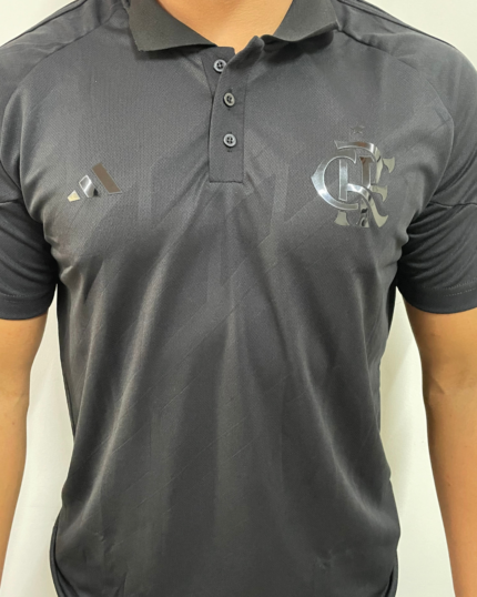 Camisa Flamengo Polo All Black Casual