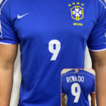 Camisa Brasil Retrô Azul Ronaldo 1998/99