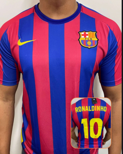 Camisa Barcelona Retro Ronaldinho 2005/06