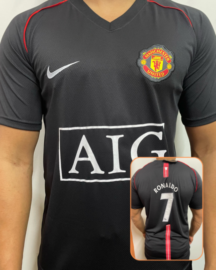 Camisa United Preta Retrô CR7 2007/08