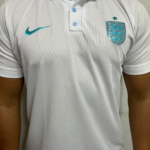 Camisa Inglaterra Polo Branca Casual