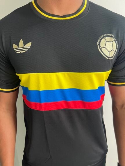 Camisa Colômbia Preta Especial 100 anos