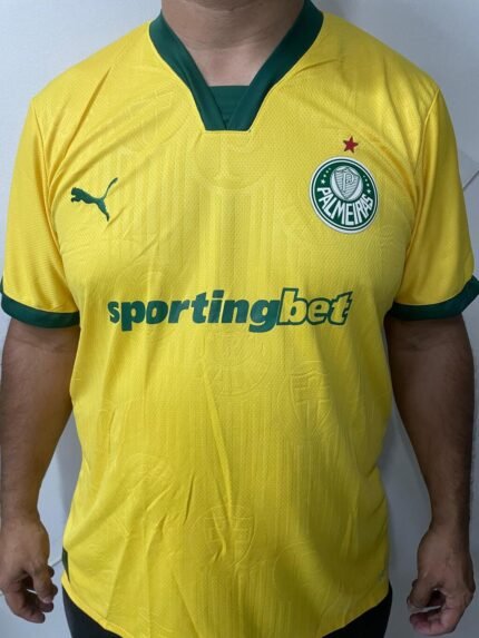 Camisa Palmeiras III Amarela 2025/26 PlusSize