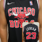 Camiseta Chicago Bulls Preta Jordan 23