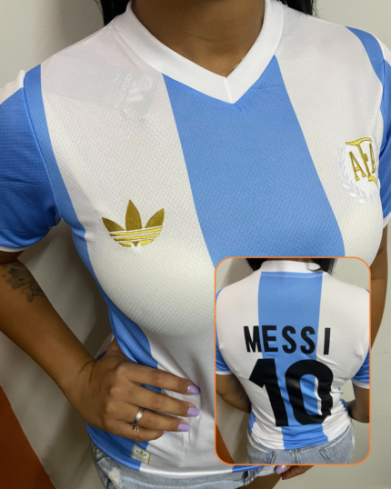 Camisa Argentina Trad I 2024 Edição Aniversário Feminina