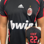 Camisa Milan Preta Retrô Kaká 2007/08