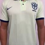Camiseta Brasil Polo Verde com Azul