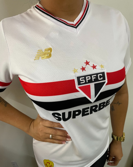 Camisa São Paulo I Branca 2025/26 Feminina
