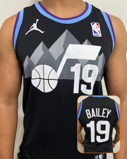 Camiseta Utah Jazz Preta Ace Bailey 19