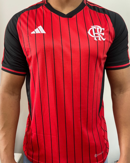 Camisa Flamengo Us Pack Baseball Vermelha Sem Botões 2025