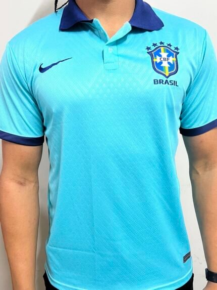 Camiseta Brasil Polo Azul
