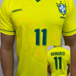 Camisa Brasil Amarelo Retrô Romário 1994