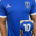 Camiseta Brasil Retrô Azul 1986