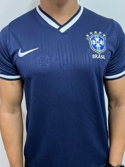 Camiseta Brasil Azul Marinho Casual