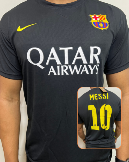 Camisa Barcelona Preta III Retrô Messi 2013/14