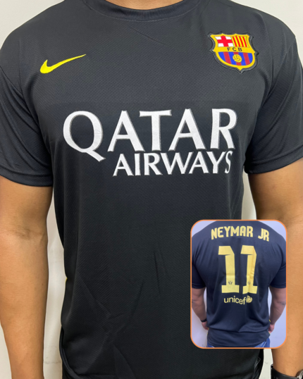 Camisa Barcelona Preta III Retrô Neymar 2013/14