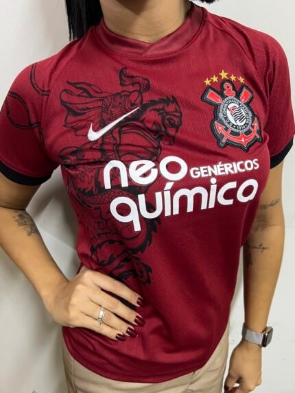Camisa Retrô Corinthians III - São Jorge 11/12 Feminina